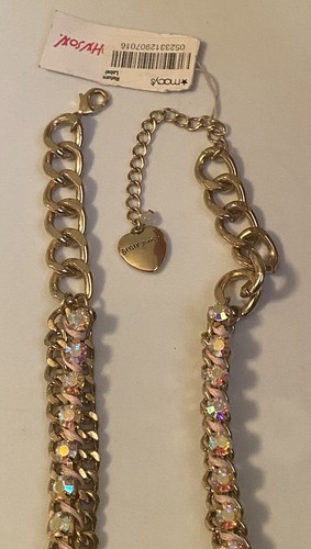 Betsey Johnson Hollywood Glamour Sparkle Rhinestone Crown Pendant Necklace NWT - Picture 10 of 23