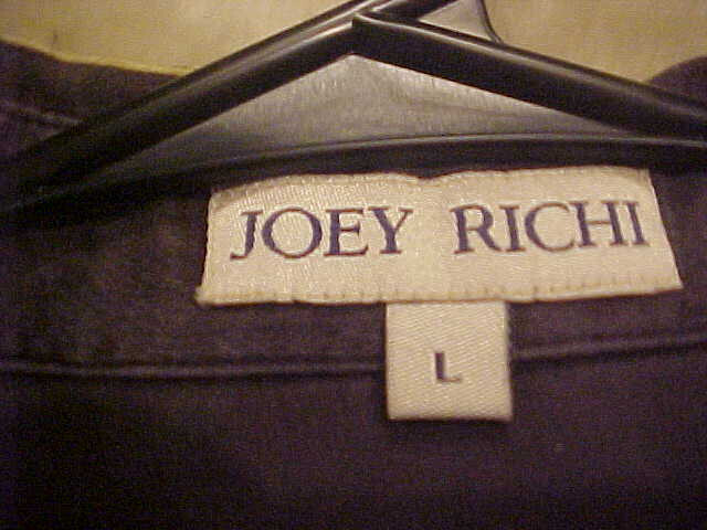 VINTAGE MENS JOEY RICHI SUEDE SILK SHIRT ROMAN GLADIATOR CHARIOT THEME LARGE image 9