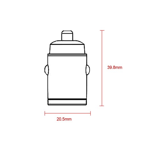 Car Charger Accessories Mini Dual USB Type-C PD Fast Phone Charger Adapter Parts - Foto 2 di 12