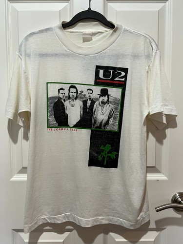 VINTAGE U2 Joshua Tree Black T Shirt Size Large - Gem