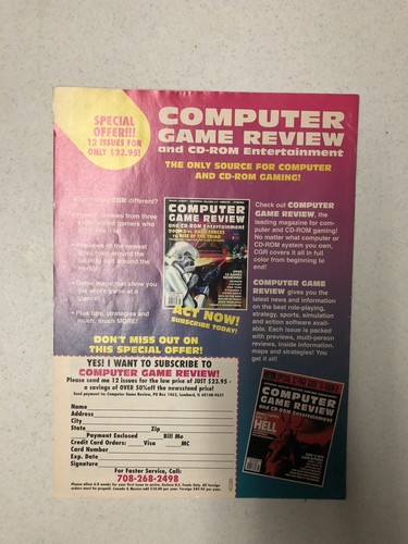 1830 COMPUTER & COMPUTER GAME REVIEW'S GUIDE TO 1830 MAGAZINE - AVALON HILL -CD - Picture 4 of 6