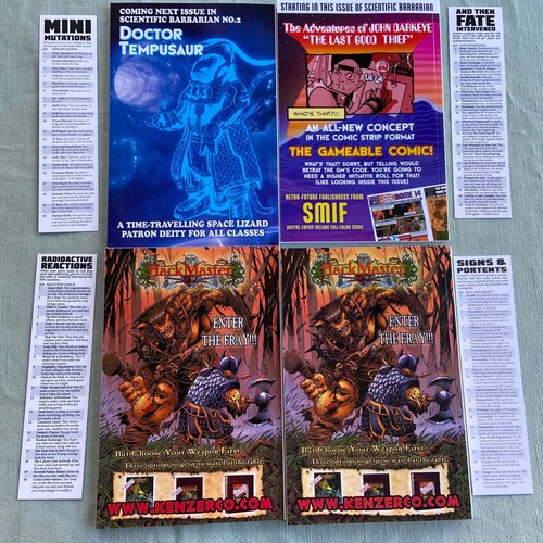 Scientific Barbarian Book 1 2 3 4 2020 2021 Bookmark Postcard Role Play Megazine - Picture 24 of 24