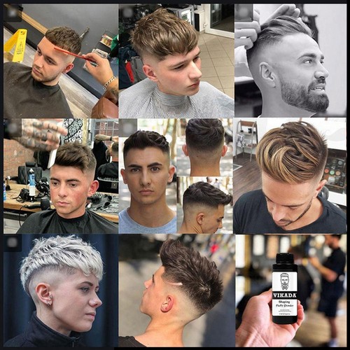 Volumen de cabello en polvo cera fuerte soporte Shaping Puff texturizado y 20 g de polvo Z6Z2 - Imagen 8 de 10