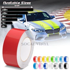 Gloss Color Racing Stripes Vinyl Wrap For BMW Stripe Sticker Decal 25FT / 50FT