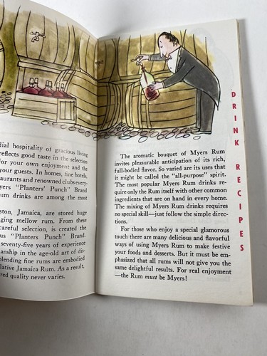 Myers's Jamaica Rum Food and Drink Recipes Booklet Vintage 1960’s 70's Cocktails - Picture 2 of 8