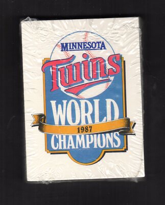 USA製！【Hanes】MLB ツインズ ワールドシリーズチャンピオン 1987 1987 Minnesota Twins WORLD CHAMPIONS complete 33 cards