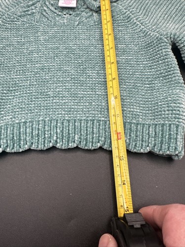Girl's Tommy Bahama Seafoam Green Knit Soft Chenille Type Sweater Size Small 5-6 - Picture 6 of 7