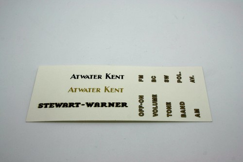 DECALS ATWATER KENT FADA GENERAL ELECTRIC PHILCO STEWART WARNER ZENITH EMERSON - Picture 4 of 16