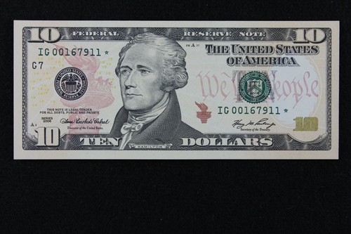 $10 2006 Star CU Federal Reserve Note IG00167911* ten dollar Chicago 640K run 1 - Picture 2 of 3