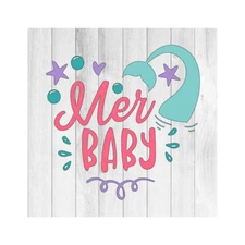 Mer Baby Rustic Farmhouse Style White Wood Sign Wall Décor Gift B3-12120001090