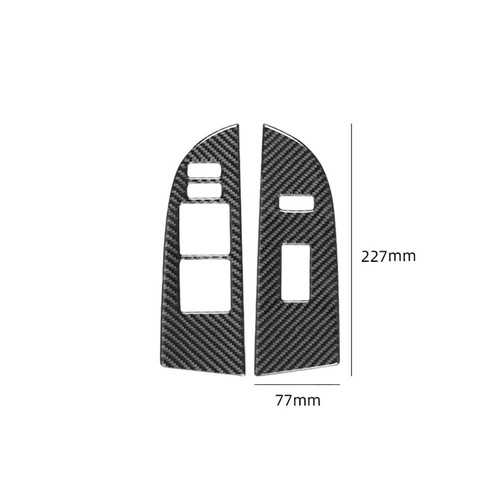 Carbon Fiber Front Door Window Control Cover Trim For Toyota Highlander 2008-13 - Bild 3 von 10