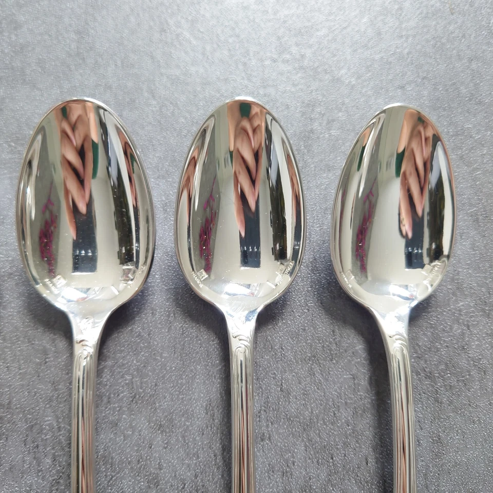 Cuchara de café Christofle Marly 6 piezas cubiertos plateados excelente Foto 3 de 4