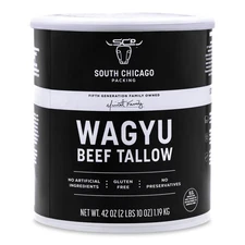 South Chicago Packing Wagyu Beef Tallow, 42 Ounces, Paleo-friendly, Keto-frie...