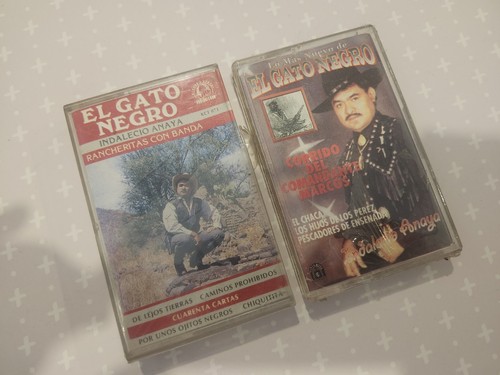 El Gato Negro Lote De 2 Cassettes  Originales Musica Mexicana Corridos - Picture 1 of 6