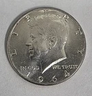 Two 1964 Silver Kennedy Half Dollars