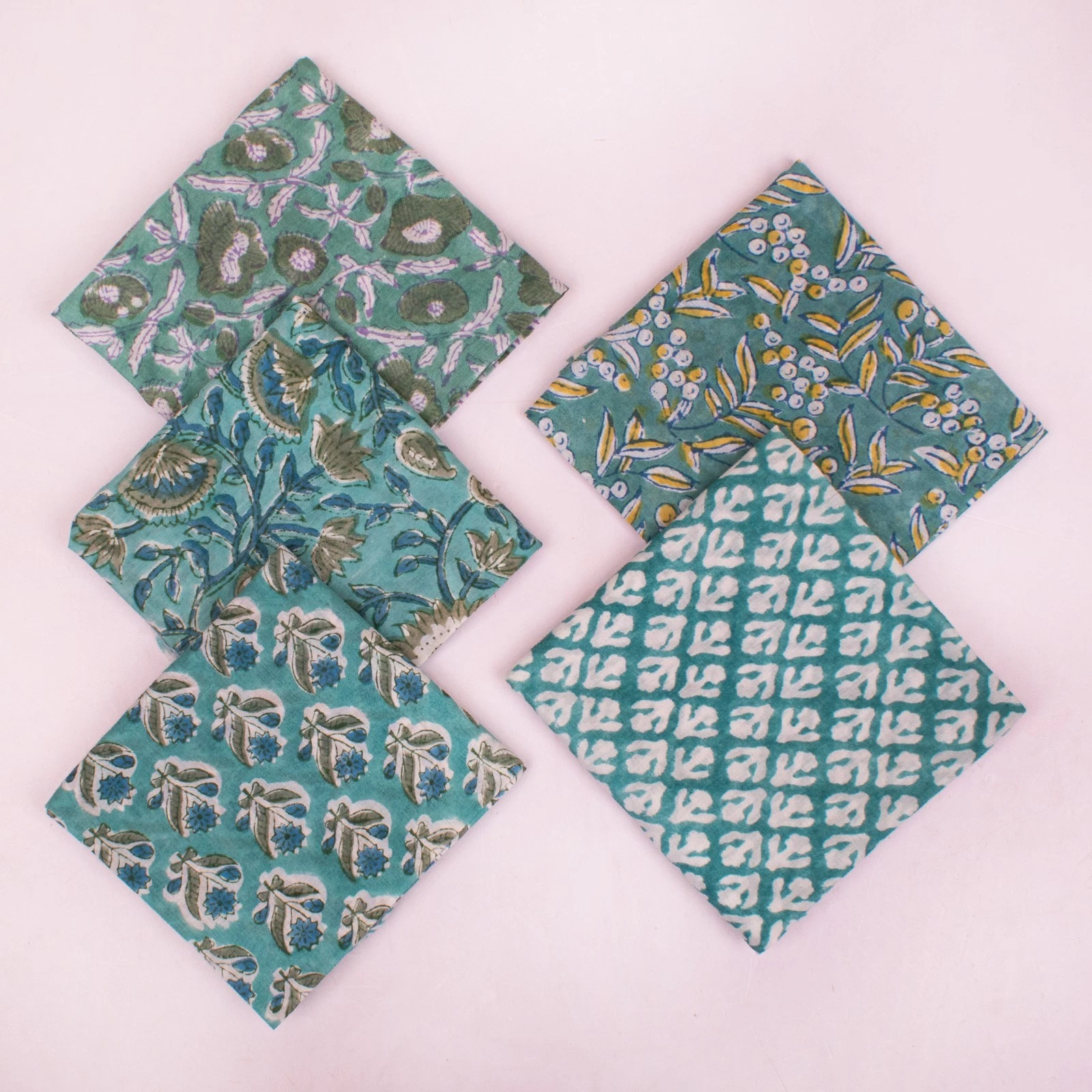 Set Of 5 Handmade Bandana Scarf Block Printed Paisley Florals Women Accessories
Opens in a new windo