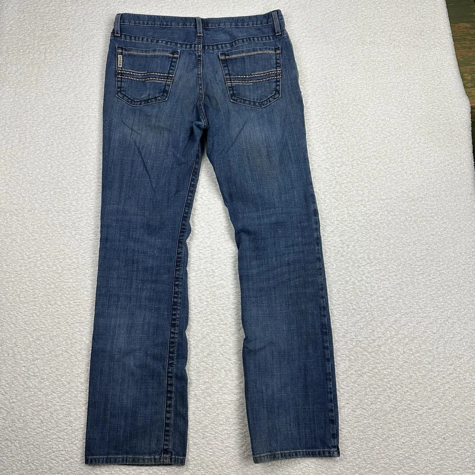 Pantalones de mezclilla azul occidental Cinch Ian para hombre talla 34x34 tiro medio pierna recta calce ajustado Foto 2 de 4