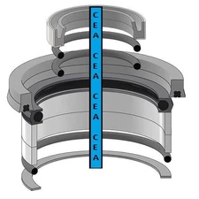 AT142582 Hydraulic Cylinder Seal Kit Fits John Deere 210C 310E 410C 710B 300D