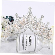 Baroque Wedding Crowns Vintage Queen Tiaras Princess Bride Hair SILVER