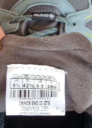 Lowa Innox EVO GTX Lo Herren, Größe UK 8,5, EU 42,5, wie NEU - Bild 6 von 9