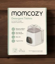 Momcozy Detergent Tablets For Auto Bottle Washer 120 Count. Exp 07/2027.