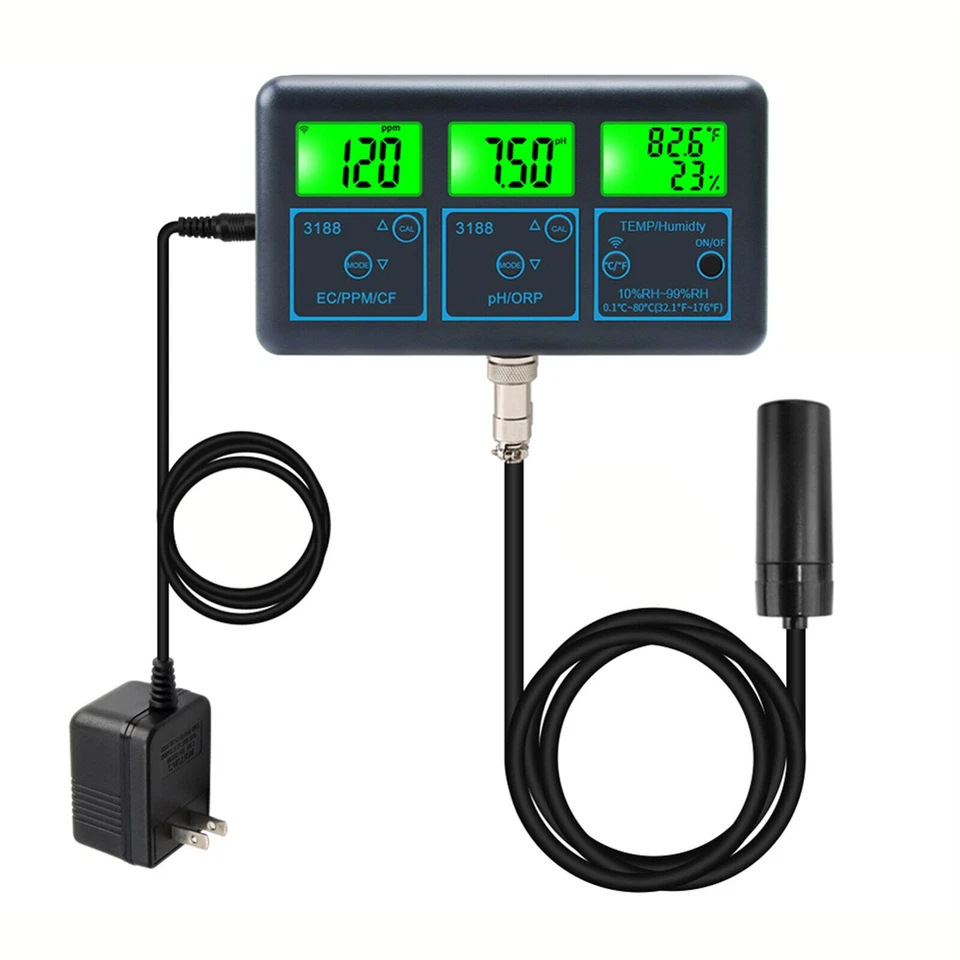 7in1 Smart Monitor Fish Tank WIFI Pool Water Quality Meter PH ORP EC PPM Tester - Image 4 of 4