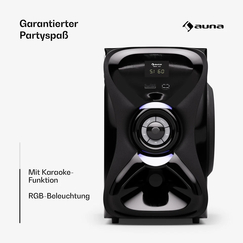 Heimkino 5.1 Lautsprecher Surround Soundsystem Bluetooth Boxen Home Cinema 120 W - Bild 3 von 4