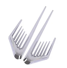 2X Car Side Fender Vent Hood Air Flow Intake Decorative Cover Chrome Euro Style