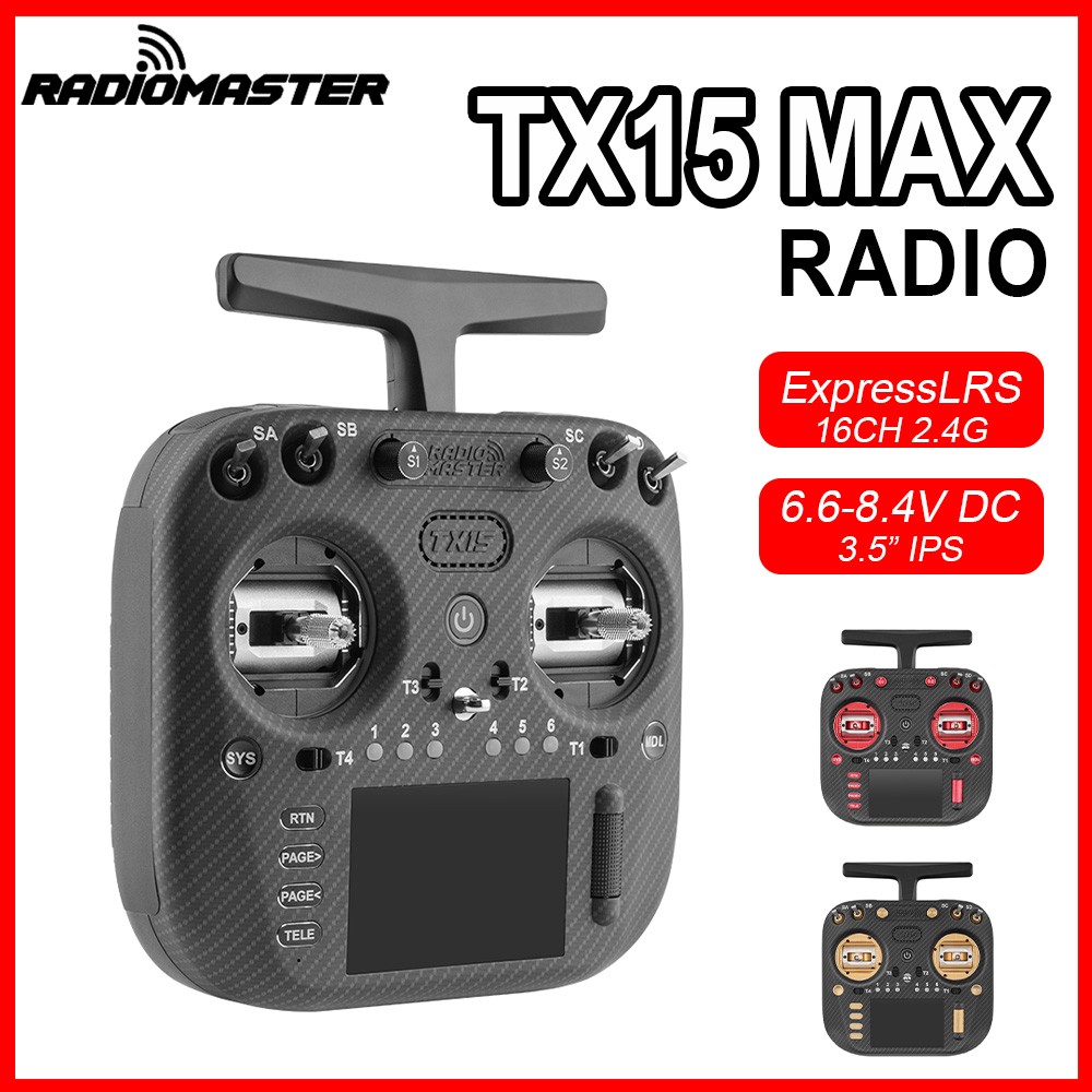 RadioMaster TX15 MAX Radio Controller 2.4G 16CH RC Transmitter 3.5