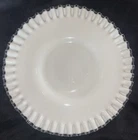 Fenton 10 1/2” Silver Crested Dinner Plate. Circa 1958-1969. Original. Low Foot