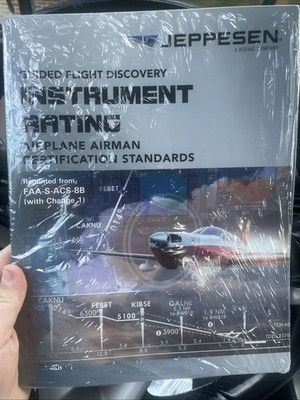 New Jeppesen Guided Flight Discovery  Instrument Commercial Textbook/ Syllabus