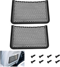 2PCS Car Cargo Net Pockets ABS Plastic Mesh Storage for Auto RV Boat Camper