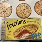 Fractions Are Easy As Pie Vintage Educational Game Milton Bradley 1957 USA