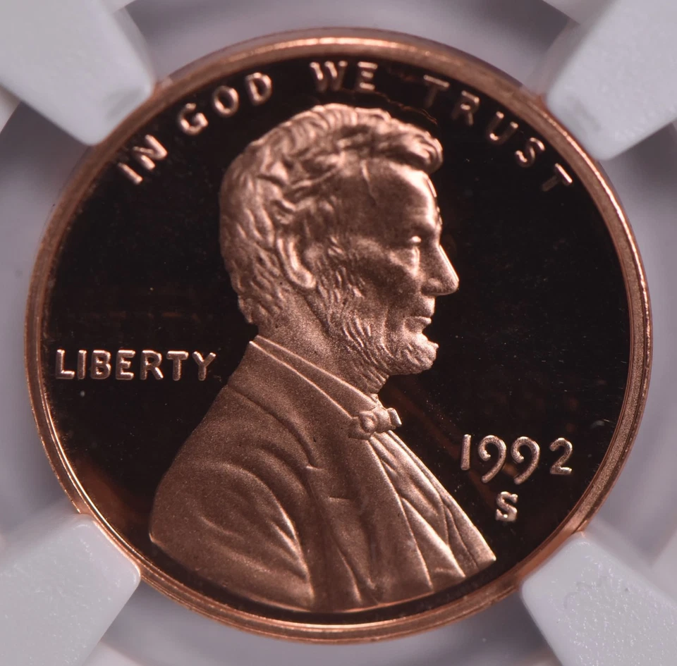 PF69 RD UCam 1992-S Lincoln Memorial Cent 1c NGC Brown Lbl *8676 - Image 3 of 4