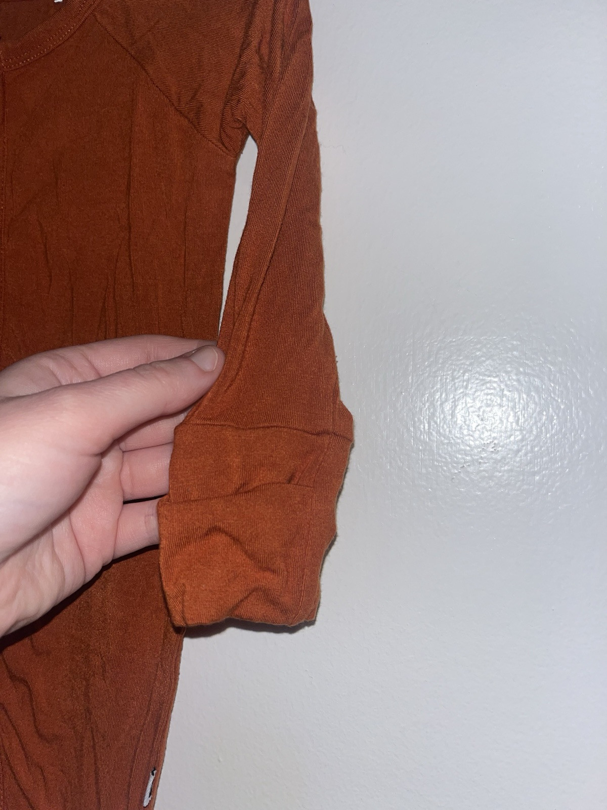 Kiki + Lulu Bamboo Infant Size 3- 6 Months Orange Convertible Footie Pajamas