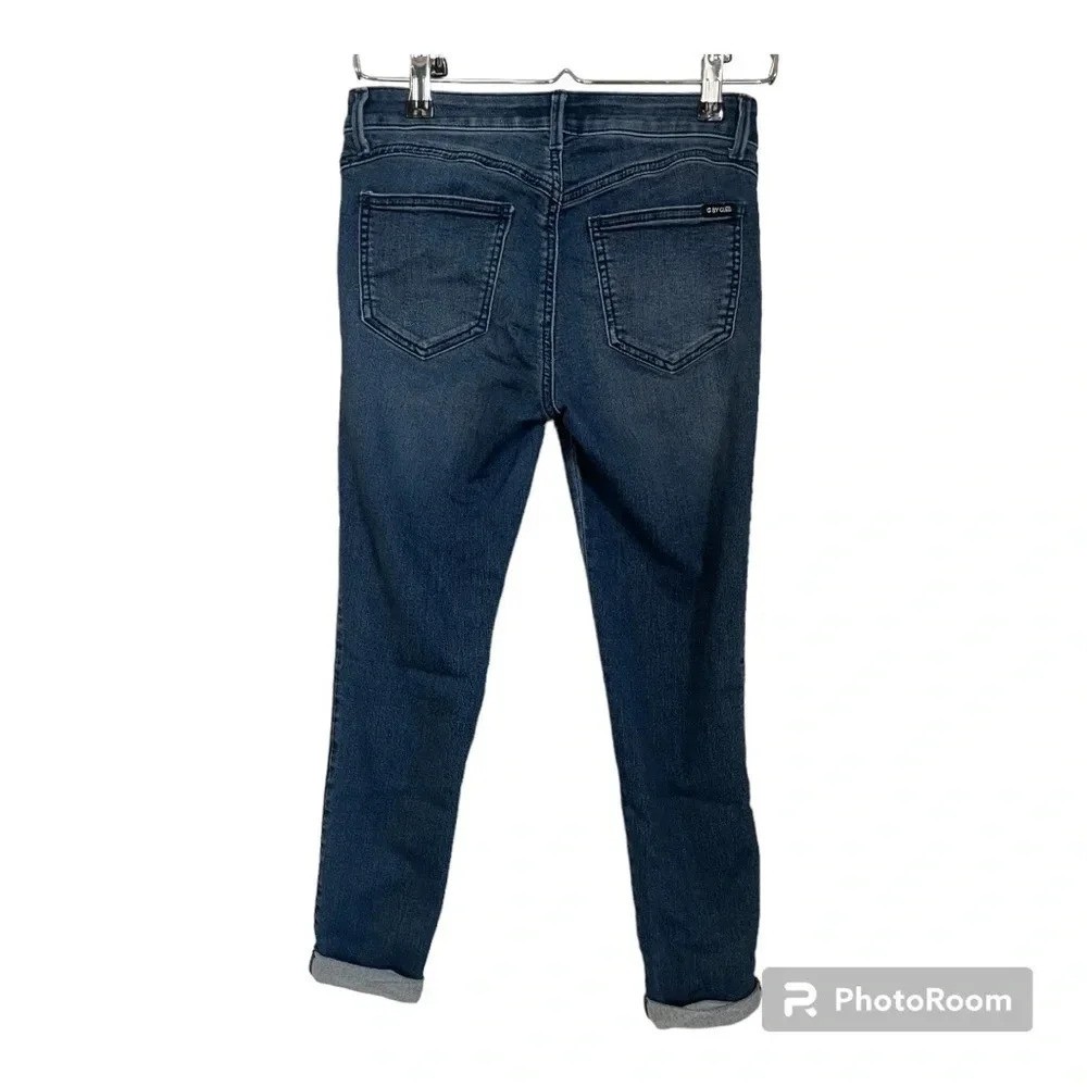 G by Guess woman’s blue denim jeans with cuffs. Size 27 US. image 2