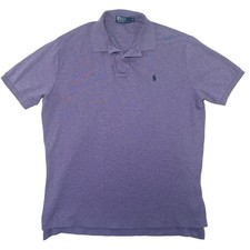Polo by Ralph Lauren Mens Purple Polo Shirt Classic Fit Short Sleeve Sz Large