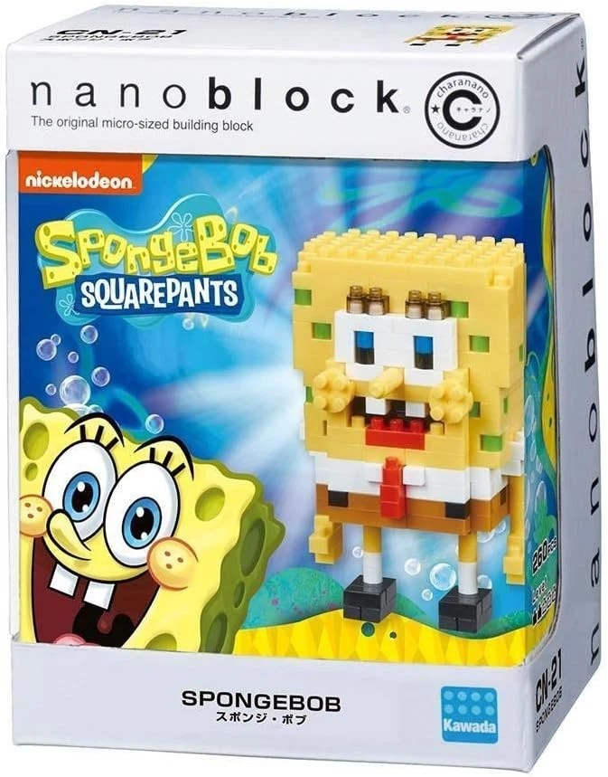 NEW Kawada Nanoblock Charanano SpongeBob SquarePants CN-21 Shipping from japan - Image 3 of 4