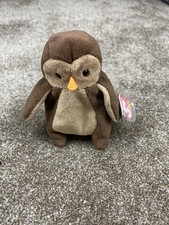 Hoot The Owl TY Beanie Baby 1995 Retired Plush Toy