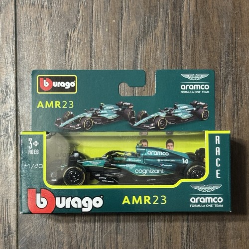 Fernando Alonso #14 2025 Bburago 1:43 F1 Aston Martin Racing AMR23 Model Car - Picture 4 of 12