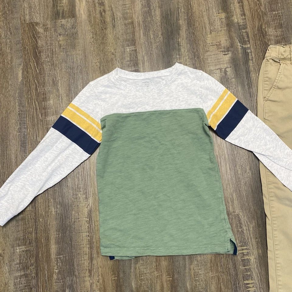 Carters And Place Pant Shirt Bundle Boys Size 7 - Image 3 of 4