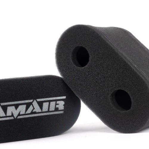 2x Doble Entrada Motocicleta Carb Sock Filtro de Aire Ramair MS-017 - Imagen 5 de 5
