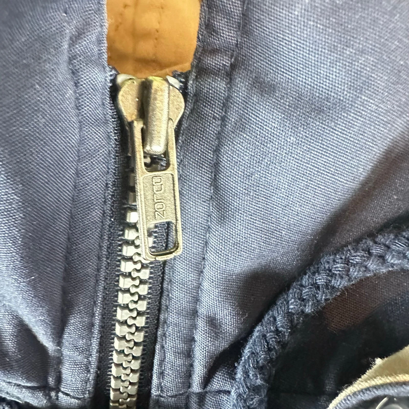 London Fog Men's Slate Blue Gray Hooded Coat Quilted Lining M EUC - product detail image 6