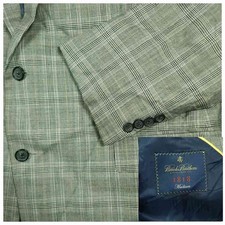 Brooks Brothers 1818 Blazer Sport Coat Mens 46L Madison E Thomas Super 130s Wool