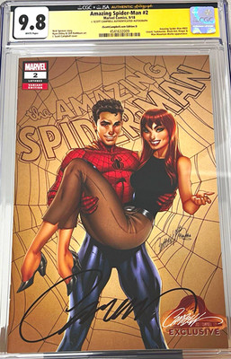 Amazing Spider-Man #2 CGC 9.8 Signed J Scott Campbell JSA Edition D 2018