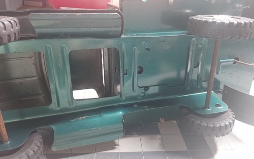 Tonka Acciaio Pressato Farm Palo Corpo Camion Quadrato Anteriore Griglia a T - Foto 11 di 12