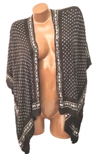 New Sanoma cover up geometric print open front swimsuit cover up