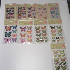 Crafter's Square Butterfly Stickers Lot (11 different packs) NEW