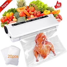 Automatic Vacuum Sealer Machine Food Preservation Storage Saver With 20xSeal Bag