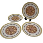 Set/4 Vtg "Yellow Star" Bread & Butter Plates by Taylor Smith Taylor (TST) 6.5"